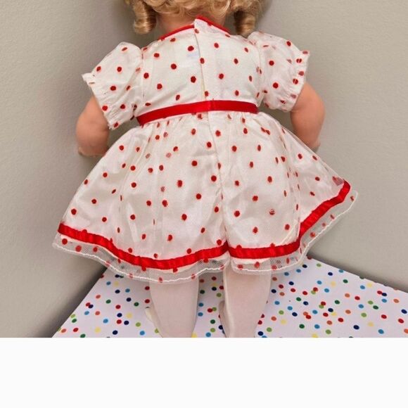 VINTAGE SHINING STAR HORSMAN SHIRLEY TEMPLE DOLL 18 INCHES W/ CERTIFICATE - Picture 6 of 10